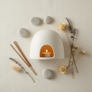 Cave Arch Burner with Tea Light - flat lay
