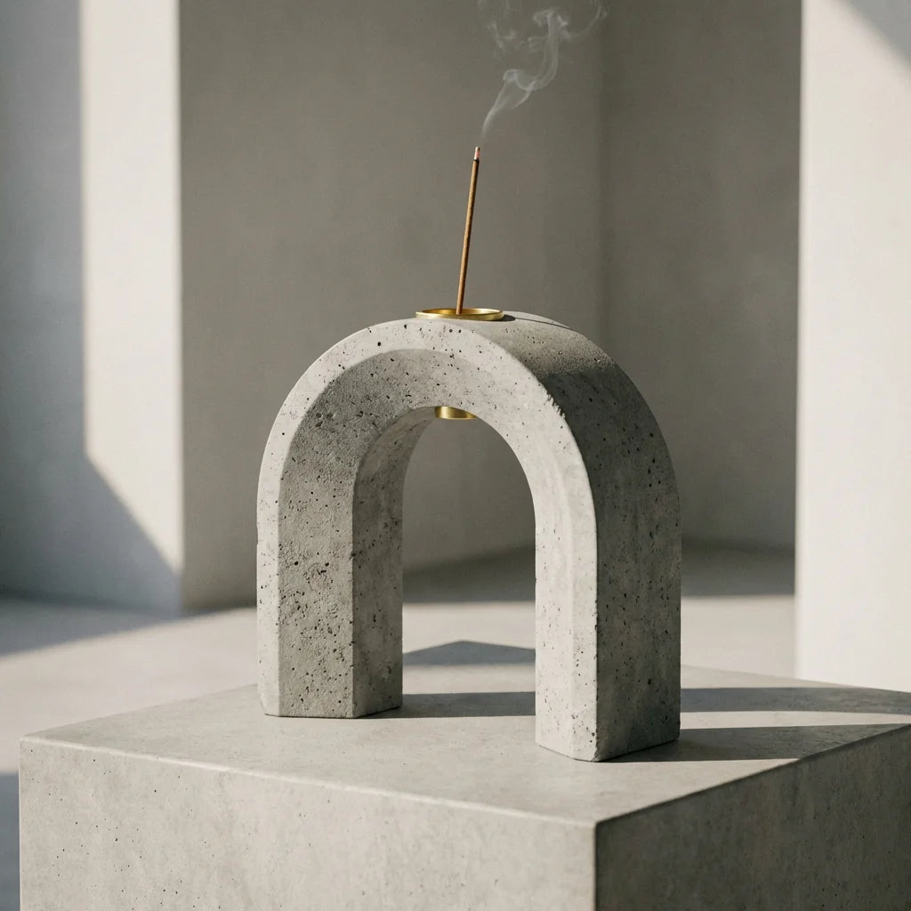 Concrete Arch Incense Holder