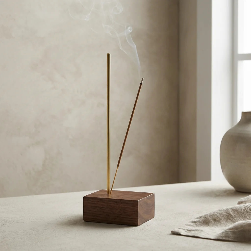 Kanso Brass Line Incense Holder