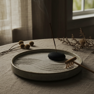 Rock Garden Incense Holder - mood shot