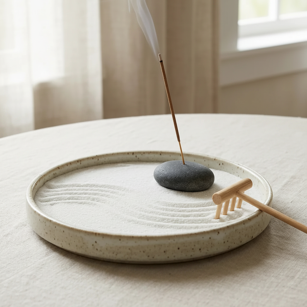Rock Garden Incense Holder - detail shot