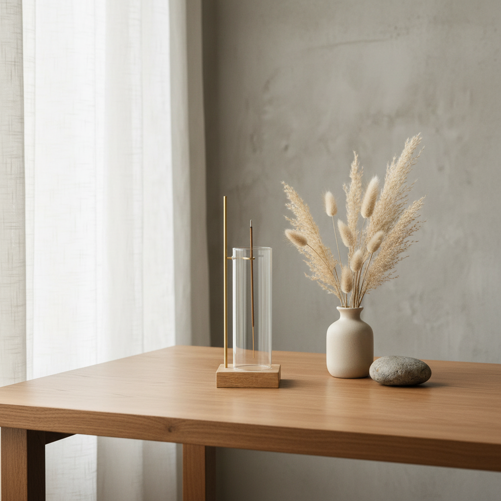 Suspended Glass Ash-Catcher Incense Holder - lifestyle scene